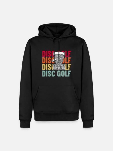 Disc Golf - Sweat à capuche Premium bio Homme - noir