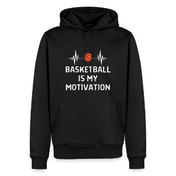 Basketball Spieler Basketballer Sprüche Geschenk - Männer Premium Bio Hoodie - Schwarz - Vorne - Nico (187cm)