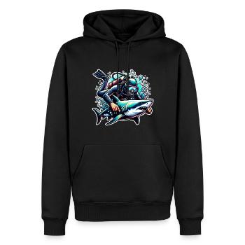 Tauchen Taucher - Männer Premium Bio Hoodie - Schwarz - Vorne - Nico (187cm)