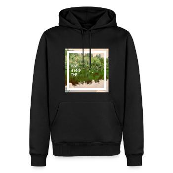 Have a good time. Nature is my new nightclub. - Männer Premium Bio Hoodie - Schwarz - Vorne - Nico (187cm)