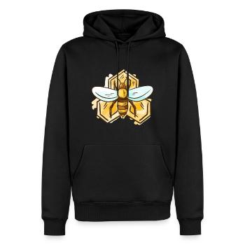Bienen Imker Honig Bienen Bienen Honigliebhaber - Männer Premium Bio Hoodie - Schwarz - Vorne - Nico (187cm)