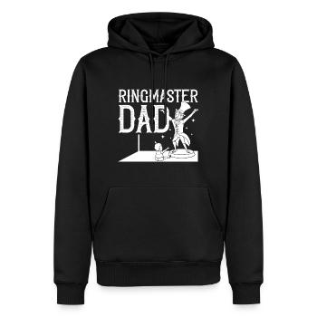 Circus Birthday Party Papa Theme Ringmaster - Men’s Premium Organic Hoodie - black - Front - Nico (187cm)