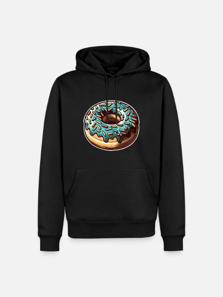 Beignet - Sweat à capuche Premium bio Homme - noir