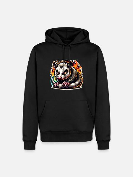 Opossum - Men’s Premium Organic Hoodie - black