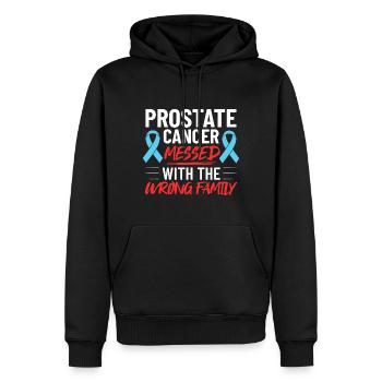 Prostatakrebs Prostata Krebs Chemo - Männer Premium Bio Hoodie - Schwarz - Vorne - Nico (187cm)
