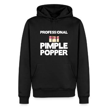 Dermatologie Hautpflege Haut Medizin Erkrankung - Männer Premium Bio Hoodie - Schwarz - Vorne - Nico (187cm)