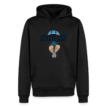 AerobaticParagliding - Men’s Premium Organic Hoodie - black - Front - Nico (187cm)