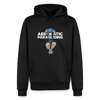 Aerobatic Paragliding white - Männer Premium Bio Hoodie - Schwarz - Vorne - Nico (187cm)
