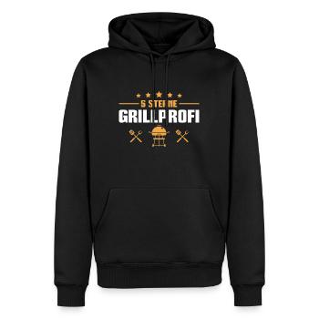 Grill Grillpofi BBQ Party Grillen - Männer Premium Bio Hoodie - Schwarz - Vorne - Nico (187cm)