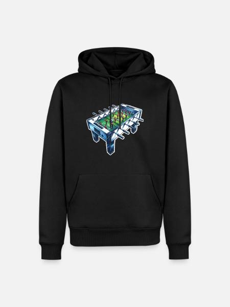 Tischkicker Tischfußball - Männer Premium Bio Hoodie - Schwarz