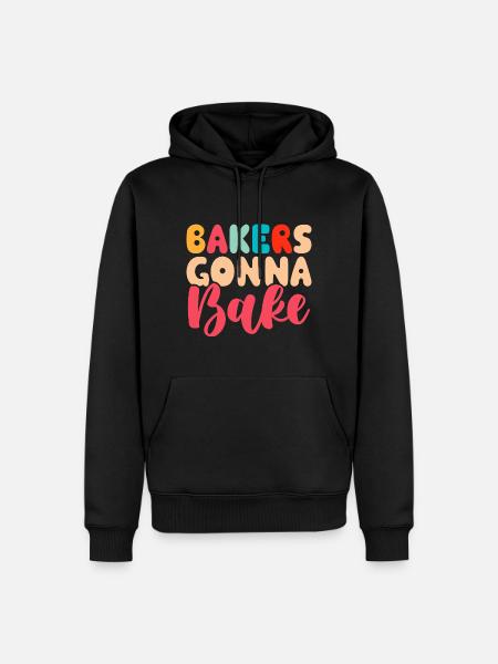 Baking Baker Bakery - Men’s Premium Organic Hoodie - black