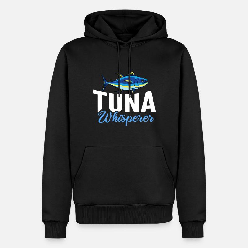 Roter Thunfisch Blauflossenfischer Griechisch - Männer Premium Bio Hoodie - Schwarz