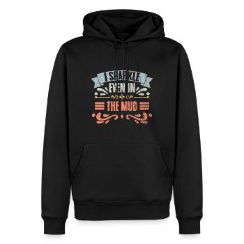 I Sparkle Even In The Mud Vintage Mud Runner A - Men’s Premium Organic Hoodie - black - Front - Nico (187cm)