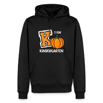 K ist für Kindergarten Vorschullehrer Geschenke - Männer Premium Bio Hoodie - Schwarz - Vorne - Nico (187cm)