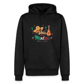 Viva Mexico - Cinco de Mayo - Fiesta Party - Männer Premium Bio Hoodie - Schwarz - Vorne - Nico (187cm)