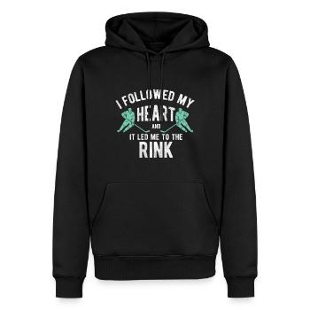 Eishockey - Männer Premium Bio Hoodie - Schwarz - Vorne - Nico (187cm)