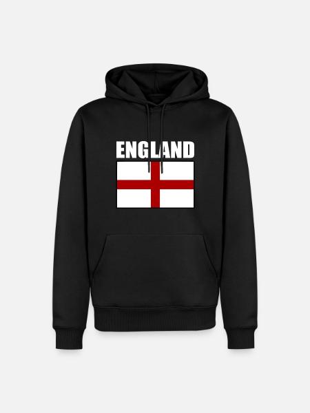 angleterre - Sweat à capuche Premium bio Homme - noir