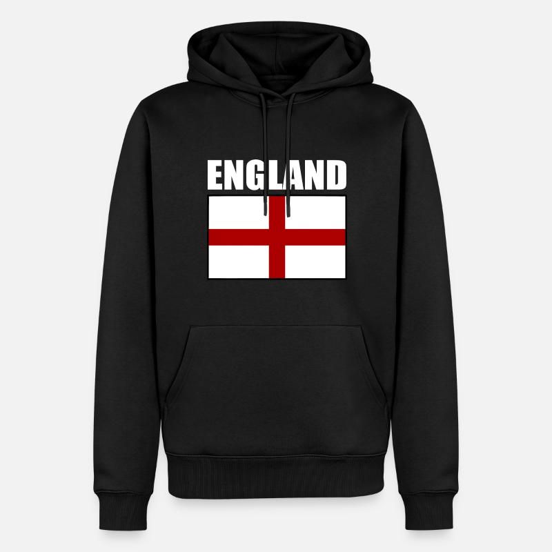 angleterre - Sweat à capuche Premium bio Homme - noir