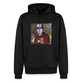 Rapcollection FS Voix de la peur - Sweat à capuche Premium bio Homme - noir - Devant - Nico (187cm)