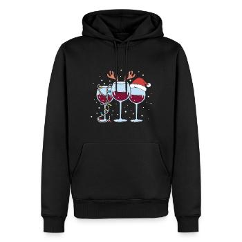 Glühwein Weihnachten Weihnachtsmarkt - Männer Premium Bio Hoodie - Schwarz - Vorne - Nico (187cm)