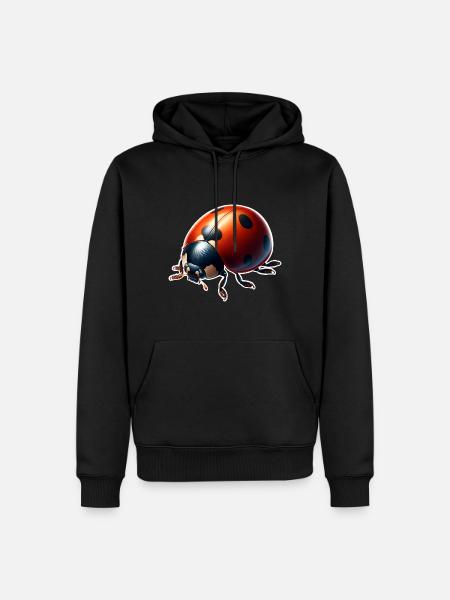 Ladybird - Men’s Premium Organic Hoodie - black