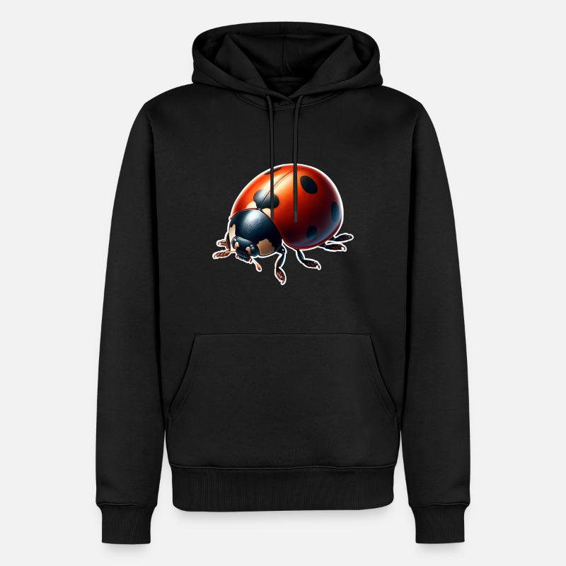 Coccinelle - Sweat à capuche Premium bio Homme - noir