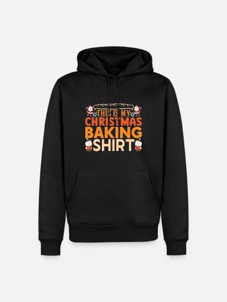 Christmas Costume Baking - Men’s Premium Organic Hoodie - black