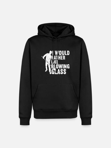 Glasbläserei Glasbläserei Glasbläser - Männer Premium Bio Hoodie - Schwarz