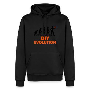 DIY Evolution Crafts - Sweat à capuche Premium bio Homme - noir - Devant - Nico (187cm)