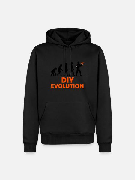 DIY Evolution Crafts - Sweat à capuche Premium bio Homme -