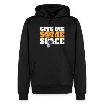 Astronaut Give me some Space Planet - Männer Premium Bio Hoodie - Schwarz - Vorne - Nico (187cm)