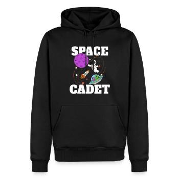 Astronaut Space Gadet Planet Galaxy - Männer Premium Bio Hoodie - Schwarz - Vorne - Nico (187cm)