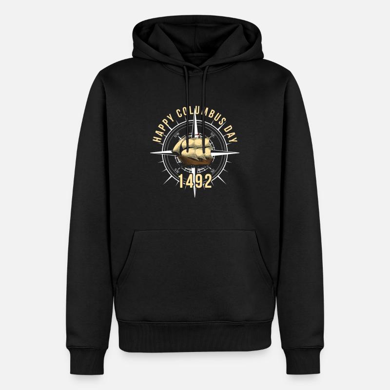 Jour de Christophe Colomb - Sweat à capuche Premium bio Homme - noir