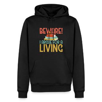 Lawyer Lawyer Legal Advice Law - Men’s Premium Organic Hoodie - black - Front - Nico (187cm)