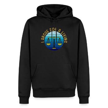 Lawyer Lawyer Legal Advice Law - Men’s Premium Organic Hoodie - black - Front - Nico (187cm)