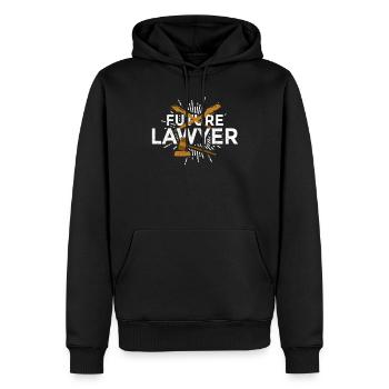 Endlich Anwalt Jurist Lawyer Jura - Männer Premium Bio Hoodie - Schwarz - Vorne - Nico (187cm)