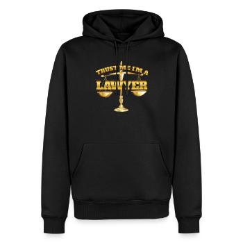 Anwalt Spruch Jurist Lawyer Jura - Männer Premium Bio Hoodie - Schwarz - Vorne - Nico (187cm)