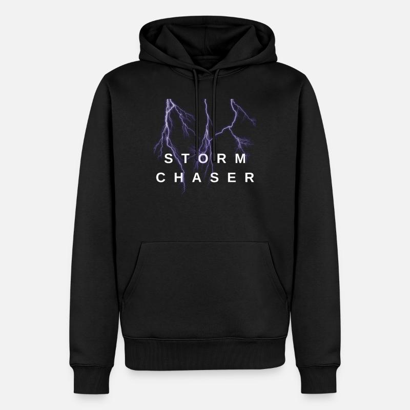 Sturmjäger Tornadojäger Unwetter - Männer Premium Bio Hoodie - Schwarz