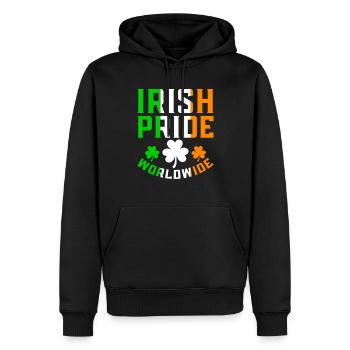 St. Patrick´s Day Irish Pride Stolz Klee - Männer Premium Bio Hoodie - Schwarz - Vorne - Nico (187cm)