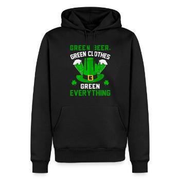 St Patrick´s day Irish Alles Grün St. Patricks day - Männer Premium Bio Hoodie - Schwarz - Vorne - Nico (187cm)
