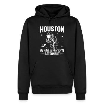 Houston wir haben einen tollen Astronauten Space - Männer Premium Bio Hoodie - Schwarz - Vorne - Nico (187cm)