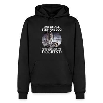 Maître Chien AstronautWalk - Sweat à capuche Premium bio Homme - noir - Devant - Nico (187cm)