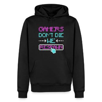 Progamer Multiplayer Spiele Pro Gaming Gamer - Männer Premium Bio Hoodie - Schwarz - Vorne - Nico (187cm)