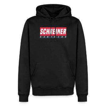Schreiner T-Shirt - Männer Premium Bio Hoodie - Schwarz - Vorne - Nico (187cm)