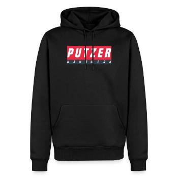Putzer T-Shirt - Männer Premium Bio Hoodie - Schwarz - Vorne - Nico (187cm)
