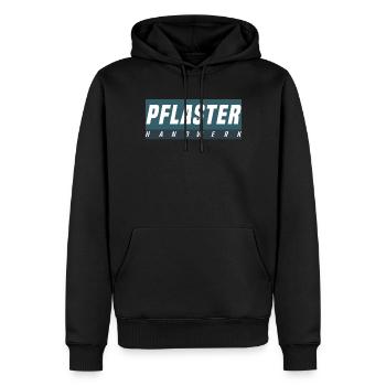 Pflasterer T-Shirt - Männer Premium Bio Hoodie - Schwarz - Vorne - Nico (187cm)