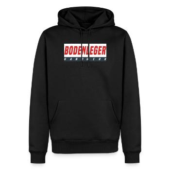 Bodenleger T-Shirt - Männer Premium Bio Hoodie - Schwarz - Vorne - Nico (187cm)