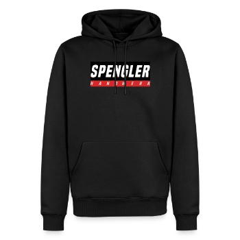 Spengler T-Shirt - Männer Premium Bio Hoodie - Schwarz - Vorne - Nico (187cm)