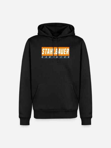 Stahlbauer T-Shirt - Männer Premium Bio Hoodie - Schwarz