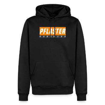 Pflasterer T-Shirt - Männer Premium Bio Hoodie - Schwarz - Vorne - Nico (187cm)